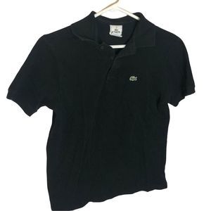 Lacoste Boys Black Polo Size 16